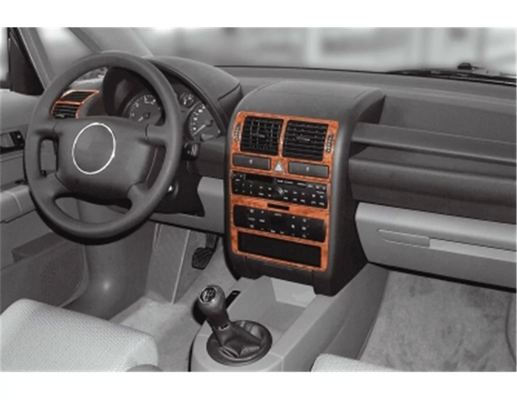 Car accessories Audi A2 02.00-01.05 3D Interior Dashboard Trim Kit Dash Trim Dekor 8-Parts