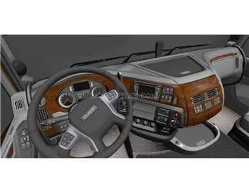 Car accessories Daf XF 105 01.2006 3D Interior Dashboard Trim Kit Dash Trim Dekor 13-Parts