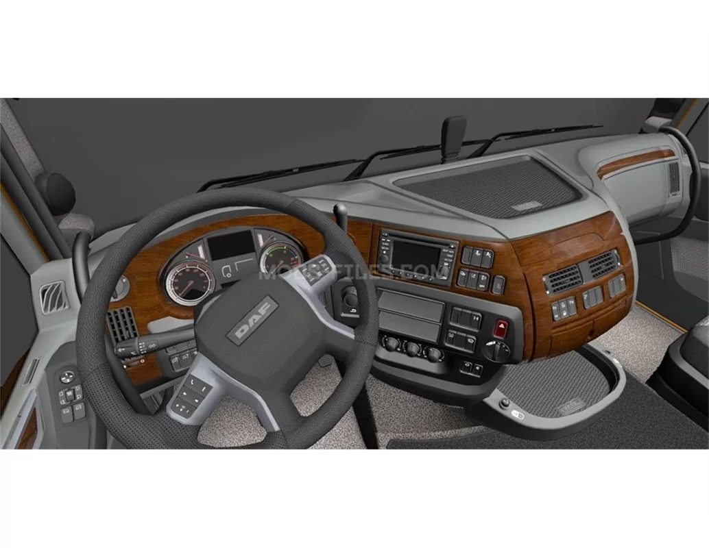 Car accessories Daf XF 105 01.2006 3D Interior Dashboard Trim Kit Dash Trim Dekor 13-Parts