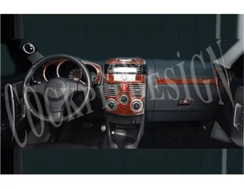 Car accessories Daihatsu Terios 09.2006 3D Interior Dashboard Trim Kit Dash Trim Dekor 10-Parts
