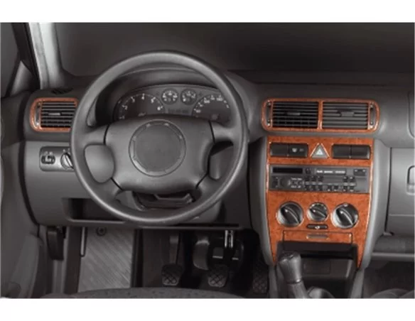 Audi A3 Typ 8L 06.96-08.00 Kit de garnitures de tableau de bord intérieur 3D Dash Trim Dekor 8-Parts - 1