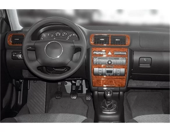 Audi A3 Typ 8L 08.00-03.03 3D Interior Dashboard Trim Kit Dash Trim Dekor 7-Parts