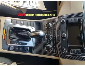 Car accessories Fiat 500 2012-2015 3D Interior Dashboard Trim Kit Dash Trim Dekor 27-Parts