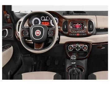 Fiat 500L 2012–2018 Inleg dashboard Interieurset aansluitend en pasgemaakt op he 39 -Teile - 1