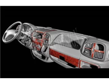 Car accessories Fiat Ducato 03.02-01.06 3D Interior Dashboard Trim Kit Dash Trim Dekor 15-Parts