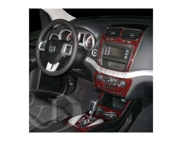 Car accessories Fiat Freemont ab 2011 3D Interior Dashboard Trim Kit Dash Trim Dekor 19-Parts