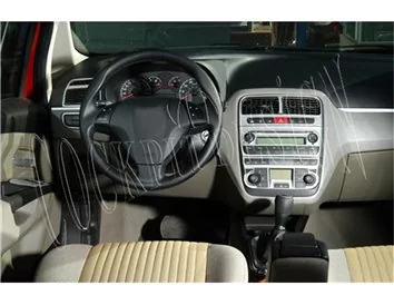Car accessories Fiat Grande Punto 08.2005 3D Interior Dashboard Trim Kit Dash Trim Dekor 16-Parts