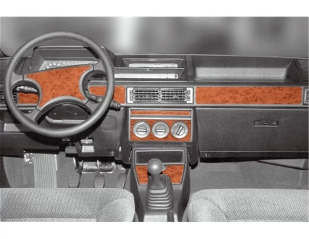 Car accessories Fiat Tipo 01.91-05.95 3D Interior Dashboard Trim Kit Dash Trim Dekor 22-Parts