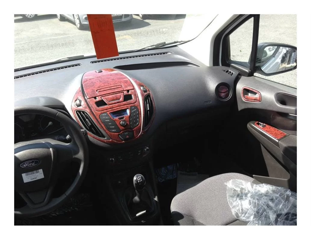 Car accessories Ford Courier 01.2014 3D Interior Dashboard Trim Kit Dash Trim Dekor30-Parts