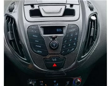 Ford Courier 01.2014 Inleg dashboard interieurset aansluitend en pasgemaakt op Dekor30-Parts