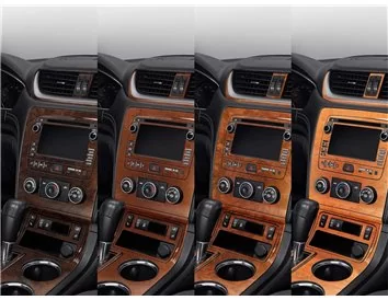 Car accessories Ford Fiesta 08.99-02.02 3D Interior Dashboard Trim Kit Dash Trim Dekor 13-Parts