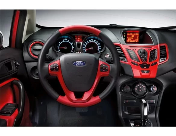 Ford Fiesta 2010-2017 3D Interior Dashboard Trim Kit Dash Trim Dekor 20-Parts
