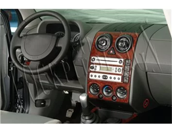 Ford Fusion 06.02-08.05 Kit de garniture de tableau de bord intérieur 3D Dash Trim Dekor 5-Parts - 1