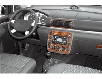 Car accessories Ford Galaxi 04.2000 3D Interior Dashboard Trim Kit Dash Trim Dekor 10-Parts