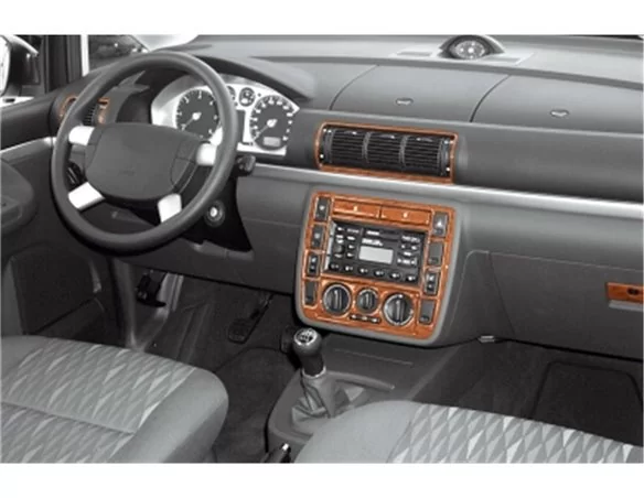 Ford Galaxi 04.2000 Kit de garniture de tableau de bord intérieur 3D Dash Trim Dekor 10-Parts - 1