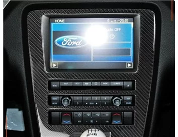 Ford Mustang 2010-UP basisset, met NAVI interieur BD dashboardafwerkingsset - 6