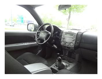 Car accessories Ford Ranger 07.06-12.10 3D Interior Dashboard Trim Kit Dash Trim Dekor 18-Parts