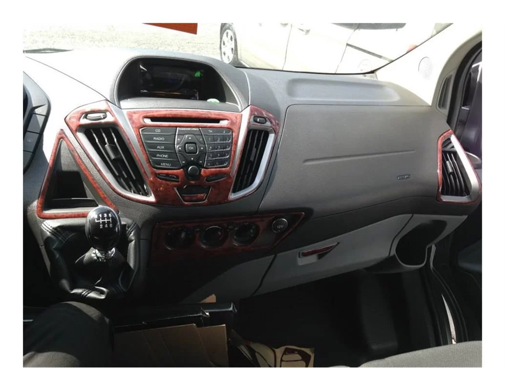 Ford Transit 01.2014 Kit de garniture de tableau de bord intérieur 3D Dash Trim Dekor 23-Parts - 1