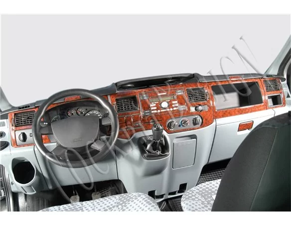 Ford Transit 09.10-01.14 Inleg dashboard Interieurset aansluitend en pasgemaakt op he 24 -Teile - 1