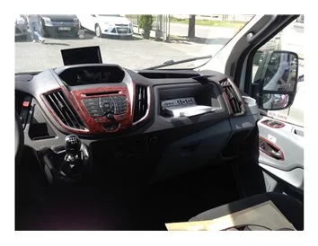 Ford Transit Custom Torneo 01.2014 Kit de garniture de tableau de bord intérieur 3D Dash Trim Dekor 23-Parts - 1