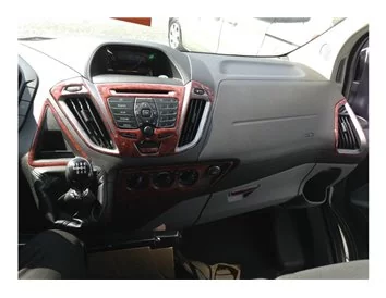 Car accessories Ford Transit Dlux 01.2014 3D Interior Dashboard Trim Kit Dash Trim Dekor 20-Parts