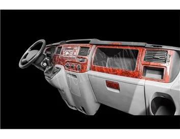 Car accessories Ford Transit Journey 09.06-08.10 3D Interior Dashboard Trim Kit Dash Trim Dekor 23-Parts