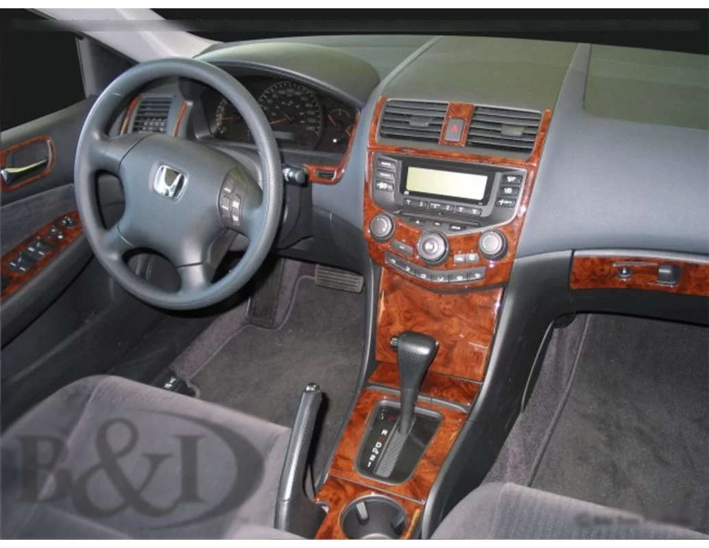 Car accessories Honda Accord 2003-2007 Full Set, Automatic Gear, Automatic A/C, 2 Doors Interior BD Dash Trim Kit