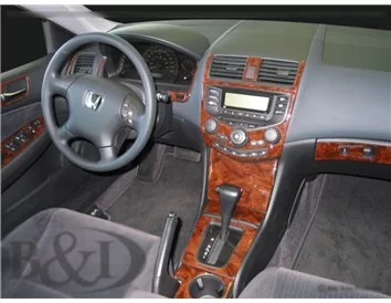 Ensemble complet Honda Accord 2003-2007, avec kit de garniture de tableau de bord intérieur BD pour système de navigation - 1
