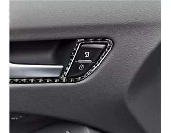Audi A4 B8 Typ 8K 2009-2015 Kit de garnitures de tableau de bord intérieur 3D Dash Trim Dekor 13-Parts - 2