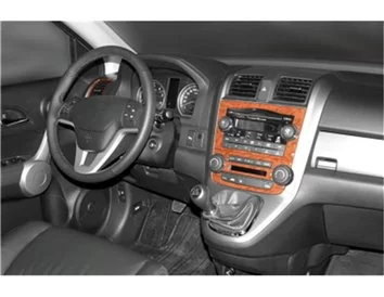 Honda CR-V 4X4 01.07-12.13 Kit de décoration de tableau de bord intérieur 3D Dash Trim Dekor 8-Parts - 1