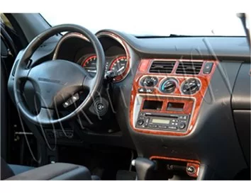 Honda HR-V 02.99-12.05 Kit de garniture de tableau de bord intérieur 3D Dash Trim Dekor 13-Parts - 1