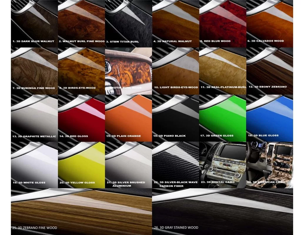Honda Odyssey 2011-2013 Volledige set, dvd met 7 audio-luidsprekers Interieur BD Dash Trim Kit - 1