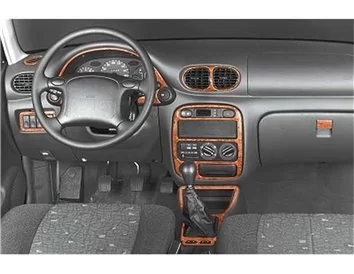 Car accessories Hyundai Accent 09.94-12.00 3D Interior Dashboard Trim Kit Dash Trim Dekor 9-Parts