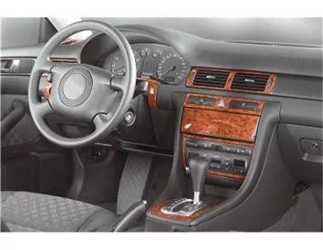 Car accessories Audi A6 C5 Typ 4B 06.01-12.04 3D Interior Dashboard Trim Kit Dash Trim Dekor 14-Parts