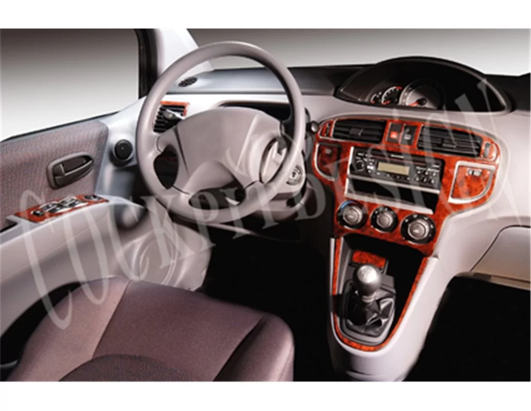 Hyundai Matrix 06.2006 Kit de décoration intérieure 3D pour tableau de bord Dash Trim Dekor 13-Parts - 1