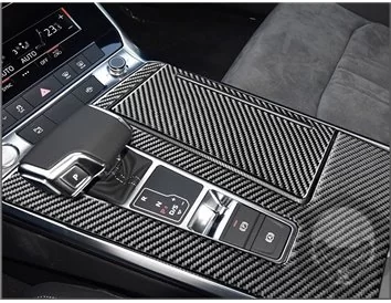 Audi A6 C8 seit 2018 Kit d'habillage de tableau de bord intérieur 3D Dash Trim Dekor 41-Parts - 2