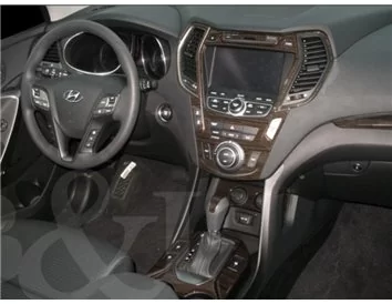 Ensemble complet Hyundai Santa Fe 2013-UP, sans NAVI, climatisation avec affichage, sans sièges à 3 rangées Kit de garniture de 
