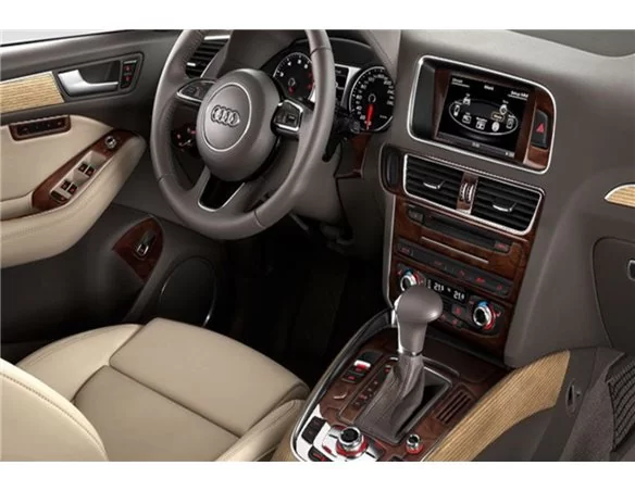 Audi Q5 2009-2017 Kit de décoration de tableau de bord intérieur 3D Dash Trim Dekor 42-Parts