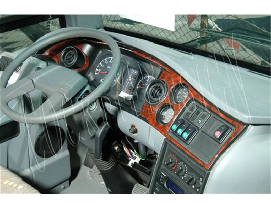 Isuzu Turkuaz 01.2005 3D Interior Dashboard Trim Kit Dash Trim Dekor 2-Parts - 1 - Interior Dash Trim Kit