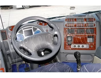 Iveco Stralis 06.02-01.07 Kit de garniture de tableau de bord intérieur 3D Dash Trim Dekor 73-Parts - 1