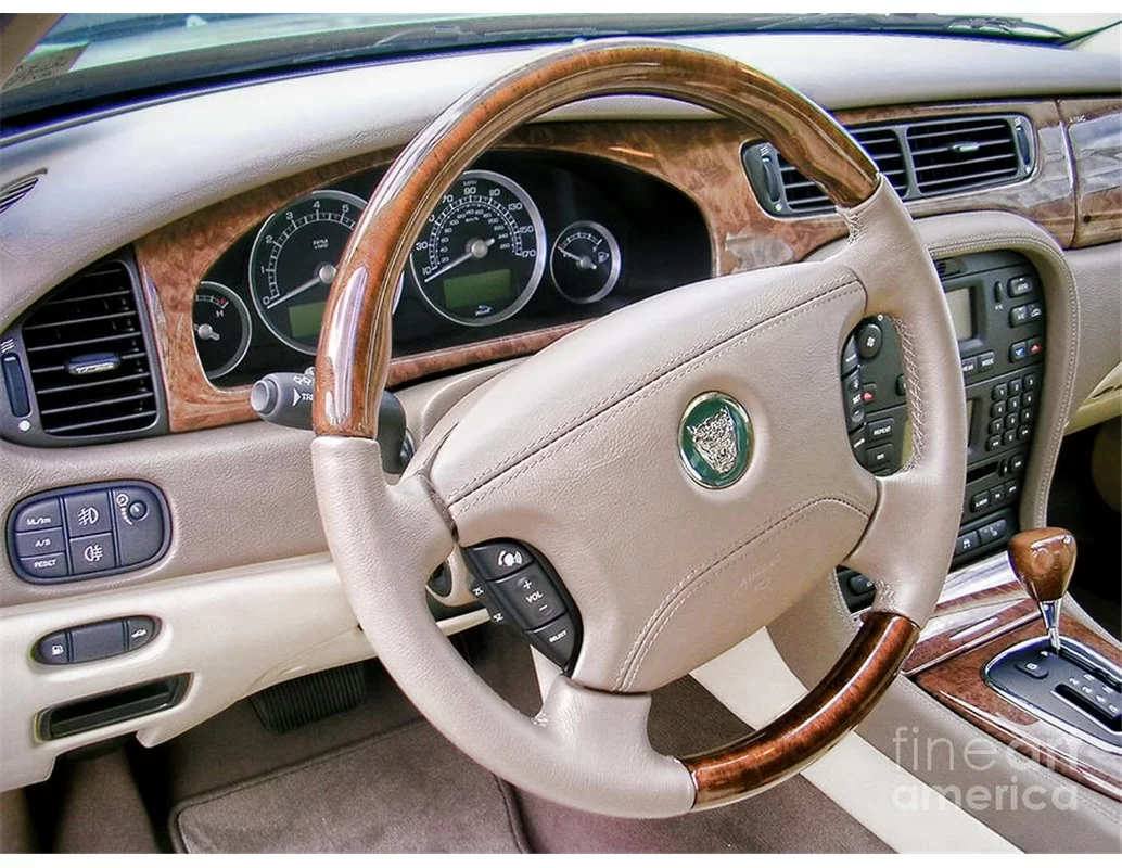 Jaguar S type 1999-2007 Volledige set, automatisch schakelend interieur dash trim kit - 1