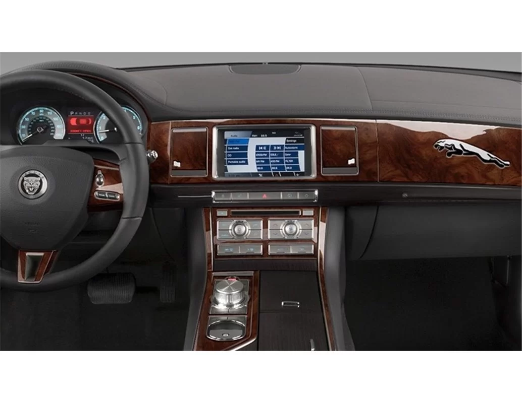 Jaguar XF 2012-UP Volledige set interieur BD dashboardafwerkingsset - 1