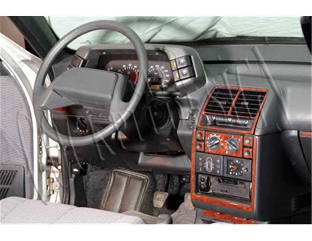 Lada Vega 2110-2111 07.1998 Kit de garniture de tableau de bord intérieur 3D Dash Trim Dekor 16-Parts - 1