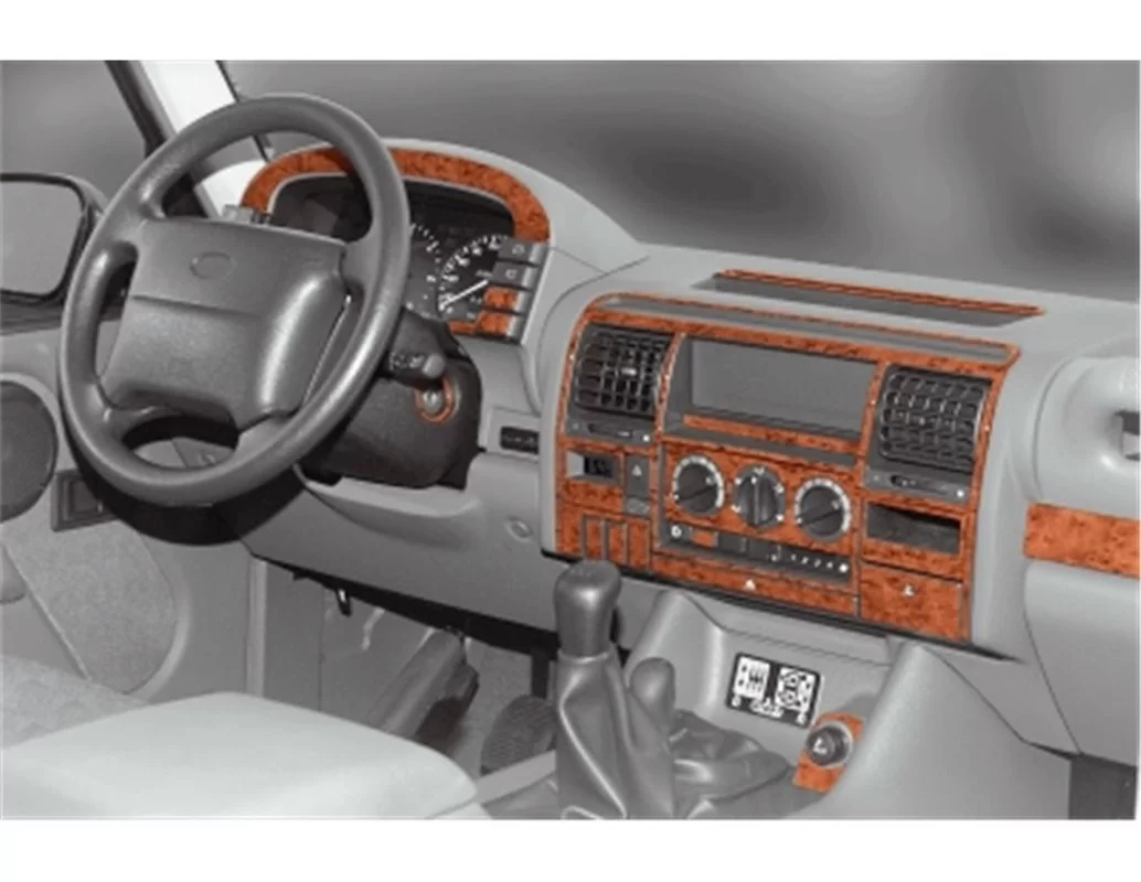 Land Rover Discovery I 01.90-09.98 Kit de garniture de tableau de bord intérieur 3D Dash Trim Dekor 30-Parts - 1