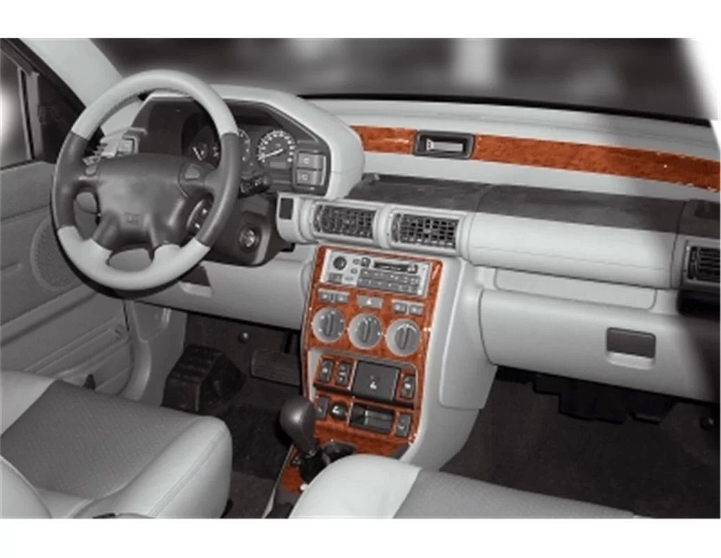 Land Rover Freelander I 08.00-12.03 Kit de garniture de tableau de bord intérieur 3D Dash Trim Dekor 10-Parts - 1
