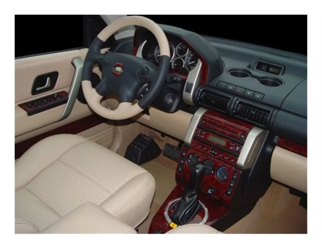 Land Rover Freelander II 01.04-12.06 Kit de garniture de tableau de bord intérieur 3D Dash Trim Dekor 12-Parts - 1