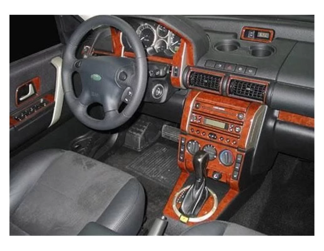 Land Rover Freelander II 01.04-12.06 Kit de garniture de tableau de bord intérieur 3D Dash Trim Dekor 19-Parts - 1