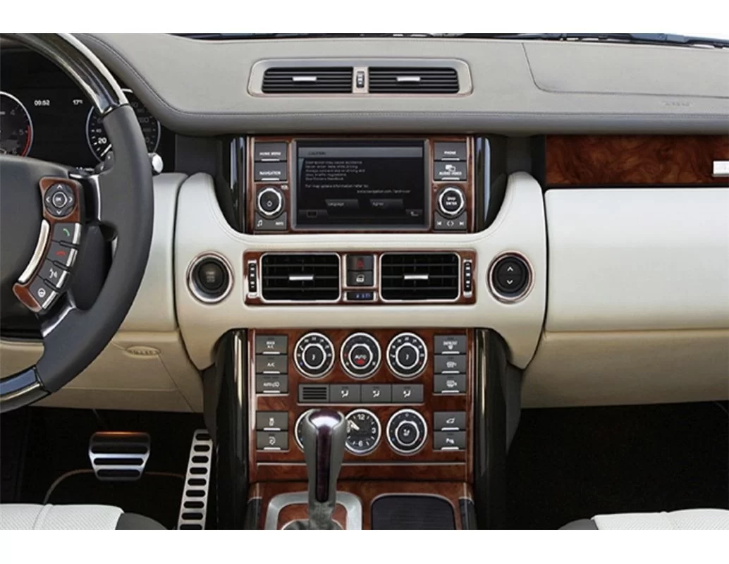 Land Rover Range Rover 2010-2015 Inleg dashboard Interieurset aansluitend en pasgemaakt op he 29 -Teile - 1