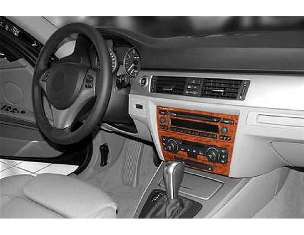 Car accessories BMW 1 Series E87 3 Series E90 05.2004 3D Interior Dashboard Trim Kit Dash Trim Dekor 5-Parts