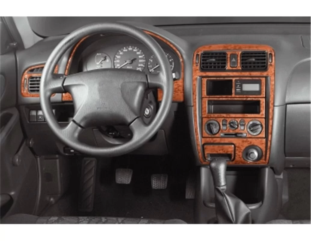 Mazda 626 08.97-05.04 Kit de garniture de tableau de bord intérieur 3D Dash Trim Dekor 11-Parts - 1